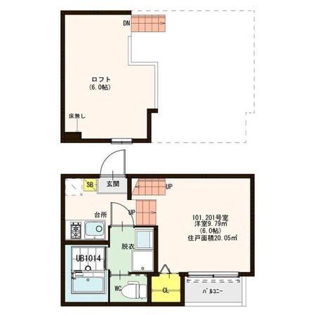 薬師堂駅 徒歩10分 1階の物件間取画像